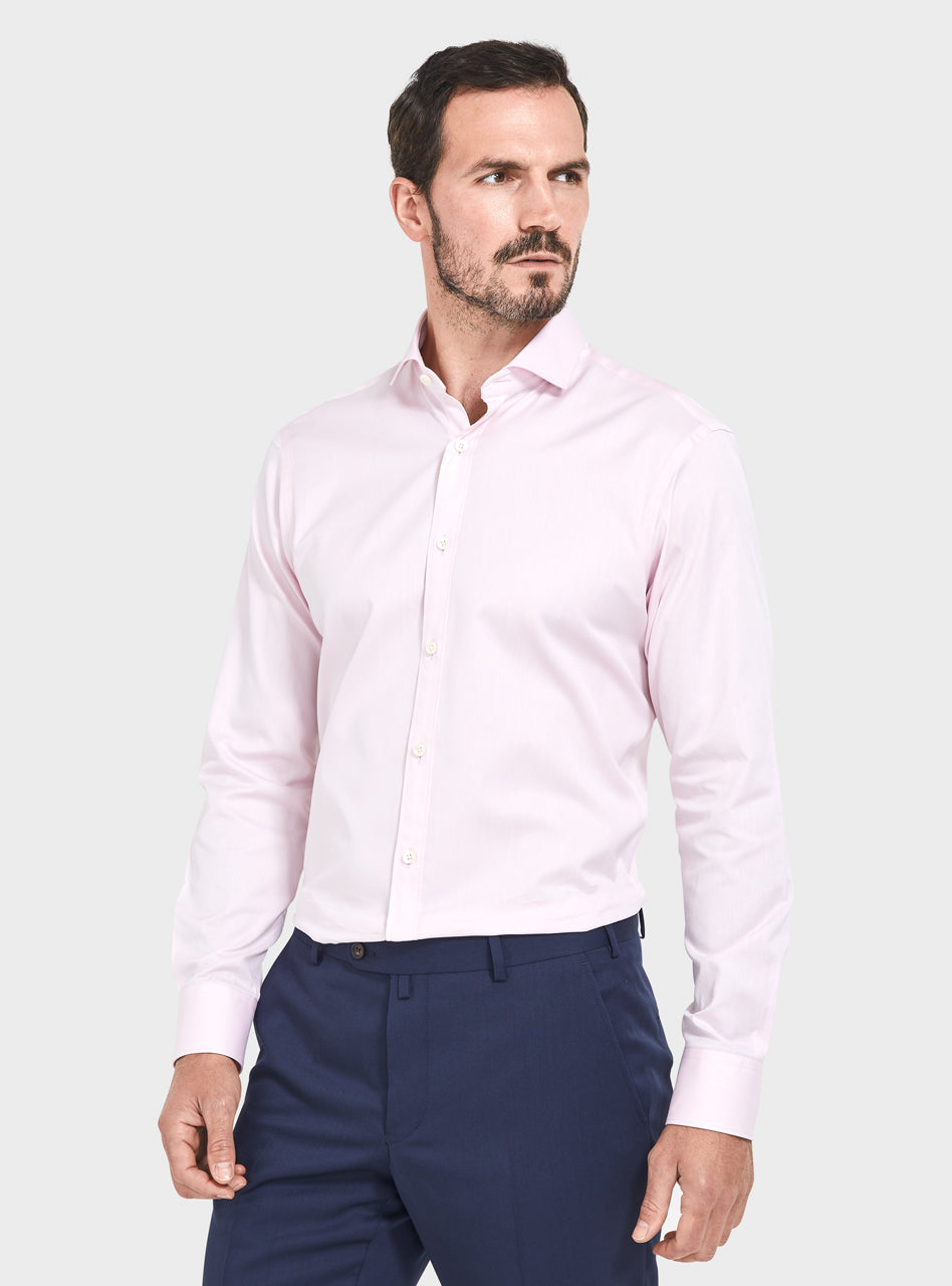 pink shirt mens slim fit